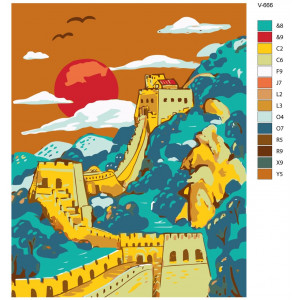 Картина по номерам "Китайська стіна постер"