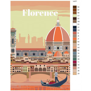Картина по номерам "Італія. Флоренція постер"