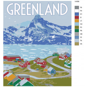 Картина по номерам "Гренландія постер"