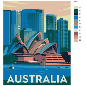 Картина по номерам "Австралія постер"