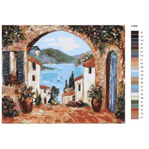 Картина по номерам "Італія. Узбережжя Амальфі"