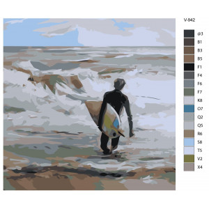 Картина по номерам "Серфінг. Назустріч хвилі"