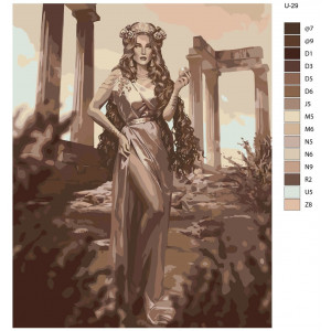 Картина по номерам "Афродита. Богиня олимпа"