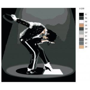 Картина по номерам "Блискучий Майкл Джексон"