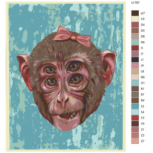 Картина по номерам "Кейсі Велдон - Мавпа 4"