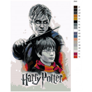 Картина по номерам "Дэниэл Рэдклифф - Гарри Поттер"