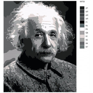 Картина по номерам "Альберт Эйнштейн"