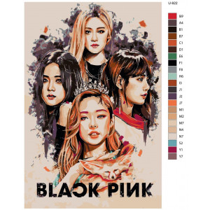 Картина по номерам "K-pop група Blackpink"