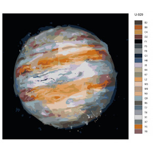 Картина по номерам "Сонячна система. Планета Юпітер"