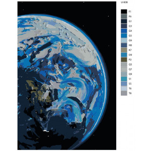 Картина по номерам "Сонячна система. Планета Земля"