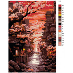 Картина по номерам "Японія під час цвітіння сакури"