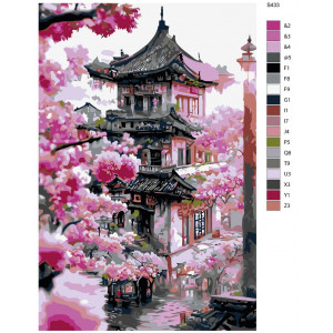 Картина по номерам "Японія. Цвітіння сакури"