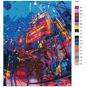 Картина по номерам "Токіо неон - Luna Park"