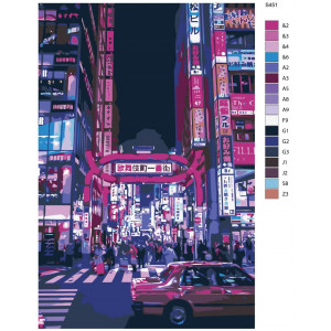 Картина по номерам "Токіо тайм"