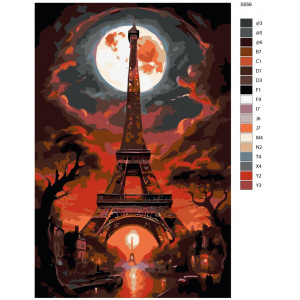 Картина по номерам "Париж арт. Найбільша Ейфелева вежа"