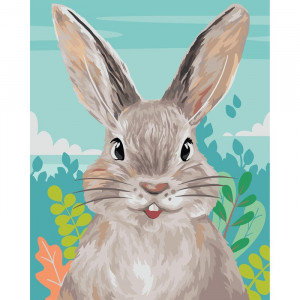 Картина по номерам "Кролик в поле"