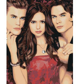 Картина по номерам "Дневники вампира: Деймон, Елена и Стефан"