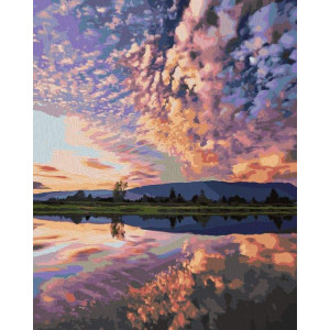 Картина по номерам "Хмарне відображення"