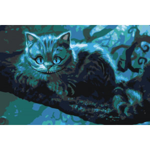 Картина по номерам "Чеширський кіт"