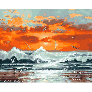Картина по номерам "Морська хвиля"