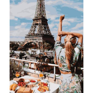 Картина по номерам "Ранок у Парижі"