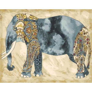 Картина по номерам "Слон"