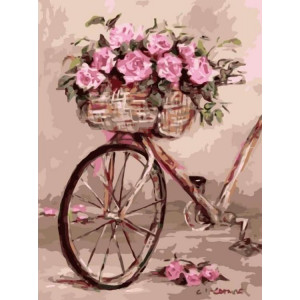 Картина по номерам "Вінтажний велосипед"