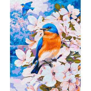 Картина по номерам "Весняні пташки"