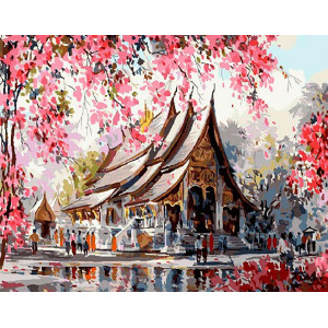Картина по номерам "Тайський храм"