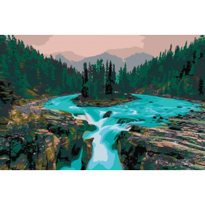 Картина по номерам "Национальный парк Джаспер. Канада"