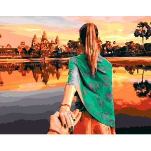 Картина по номерам "Іди за мною. Камбоджа"
