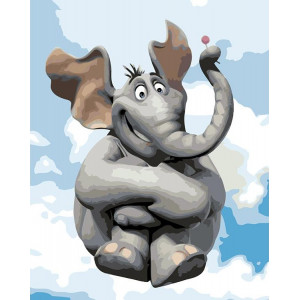 Картина по номерам "Летающий слон"