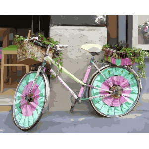 Картина по номерам "велосипед"