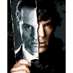 Картина по номерам "Шерлок - Холмс и Мориарти"