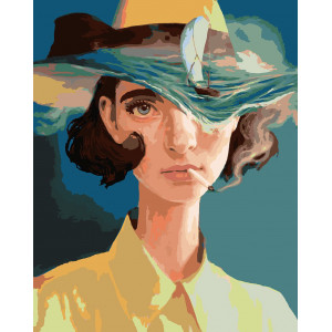 Картина по номерам "Парусник на капелюсі"