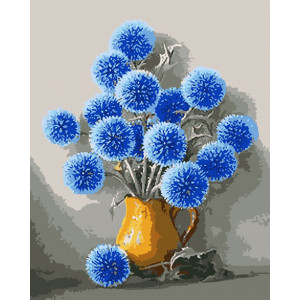 Картина по номерам "Блакитні квіти"