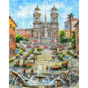 Картина по номерам "Рим. Іспанські сходи"