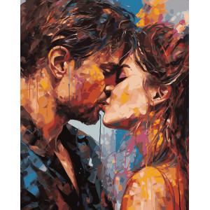 Картина по номерам "Ніжний поцілунок"