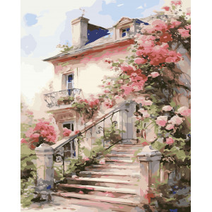 Картина по номерам "Лестница в дом мечты"