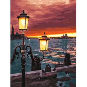 Картина по номерам "Ліхтарі Венеції"