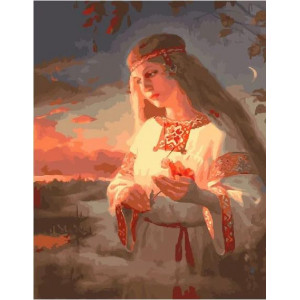 Картина по номерам "Славянские Боги. Заря-Заряница"