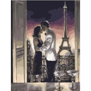 Картина по номерам "Париж. Незабываемый вечер"