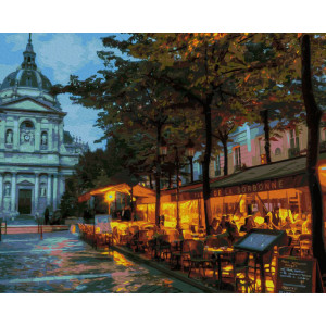 Картина по номерам "Парижское кафе"