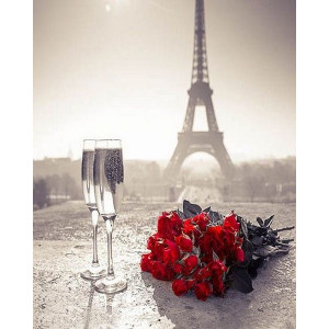 Картина по номерам "Романтика Парижа"