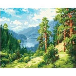 Картина по номерам "Лесной пейзаж"