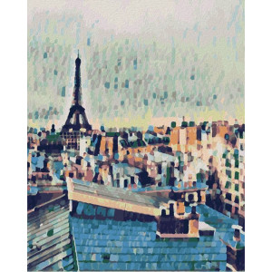 Картина по номерам "Крыши Парижа"