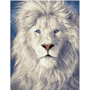 Картина по номерам "Белый лев"