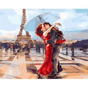 Картина по номерам "Французький поцілунок"