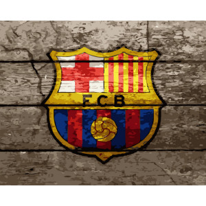 Картина по номерам "Логотип Барселоны"