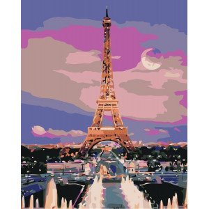 Картина по номерам "Ночной Париж"